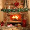 9FT LED Christmas Garland with Pinecones, Red Berries, Bows & Christmas Balls – Pre-Lit Holiday Garland with 50 Warm White Lights & 180 Branch Tips for Home, Porch & Indoor/Outdoor Decor